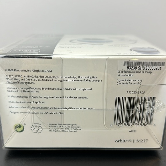 Altec Lansing Orbit MP3 iM237 Mighty Little Speaker Amazing Clarity and Depth - Picture 4 of 9